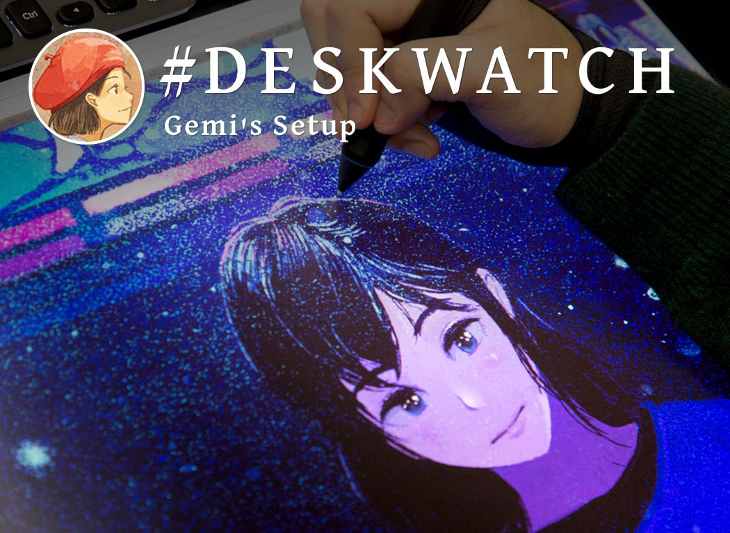 I want to draw for someone. Investigating 100% illustrator Gemi’s work environment