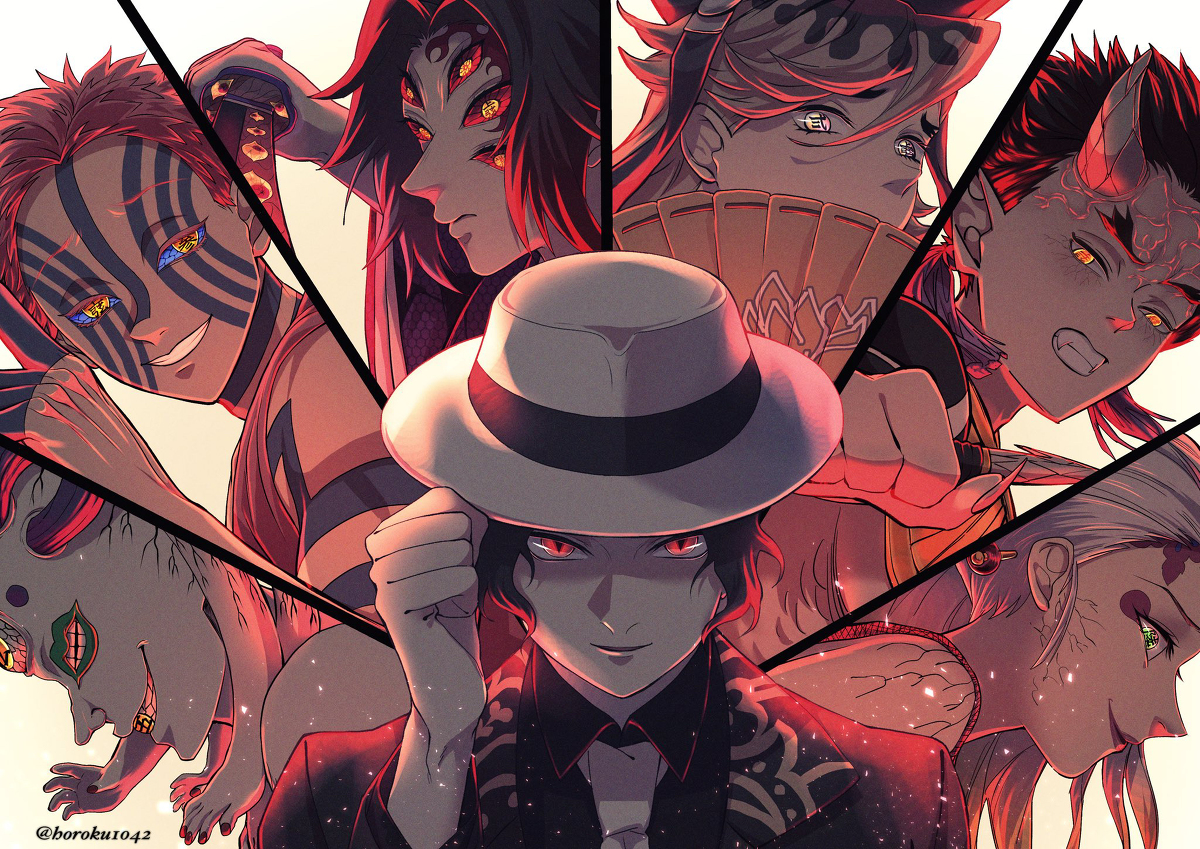 最強であり最凶。上弦の鬼のファンアート特集【鬼滅の刃】