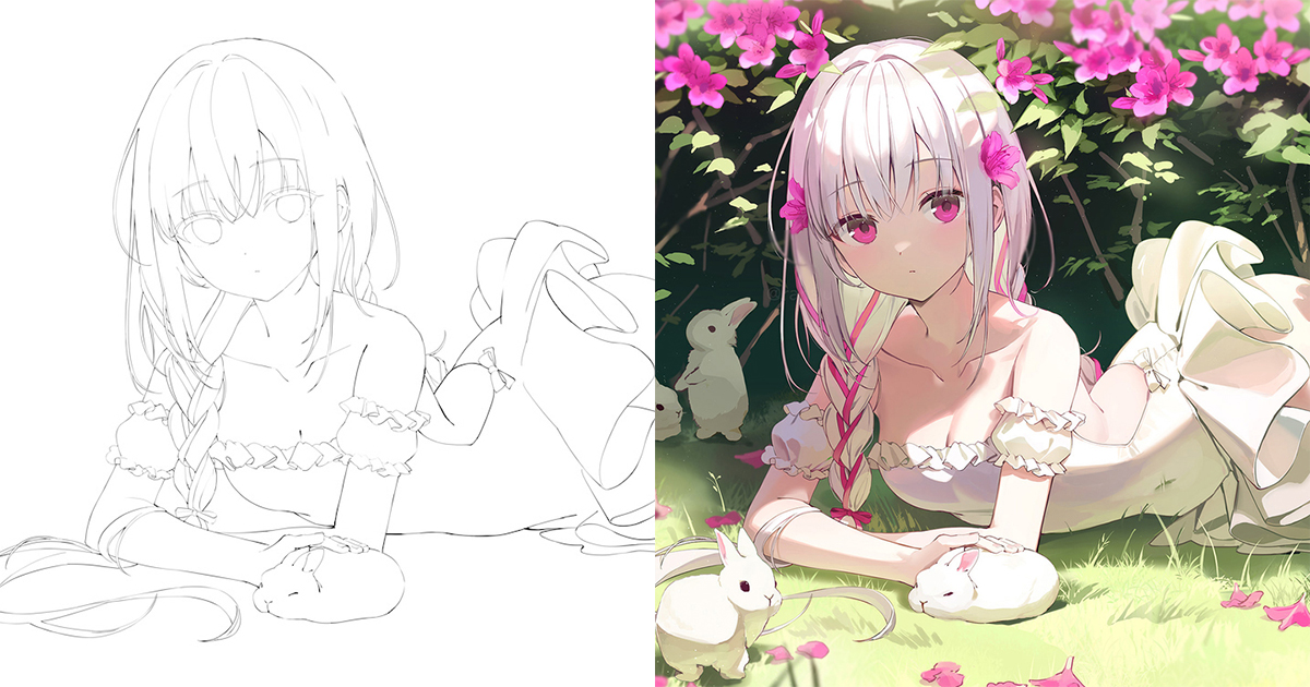イラスト制作の裏側を公開!イラストレーター・ran9uが大切にする、キャラクター造形と「ドキドキ」を生むシチュエーションの組み立て